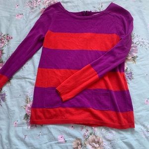 Purple and Orange Sweater